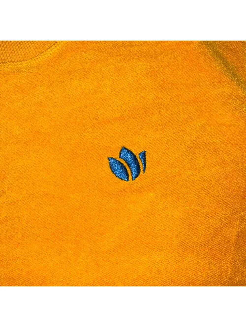 Dutch Bros Coffee Sweater Fleece Sweatshirt Fleece Men's Size Medium Yellow